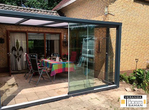 Overkapping Met Glazen Wand Verandabouw Saman